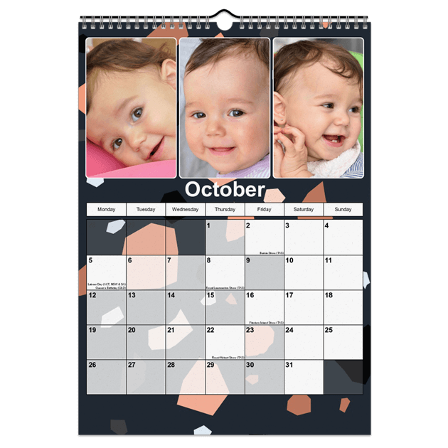 Calendar A3 Portrait (μεγάλη ημερομηνία)