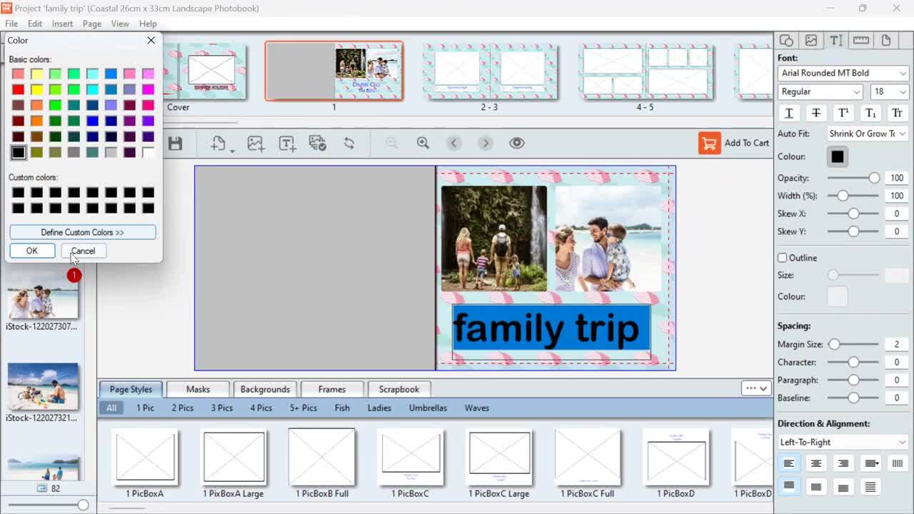 Desktop Designer - Πώς να Προσθέσετε Κείμενο στο Photobook σας